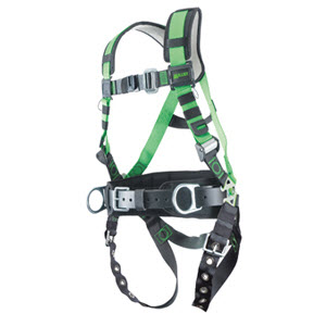 MILLER R10CN-TB-BDP/UGN Revolution Universal (Large/X-Large) Green Full Body Construction Harness: 3 D-Rings