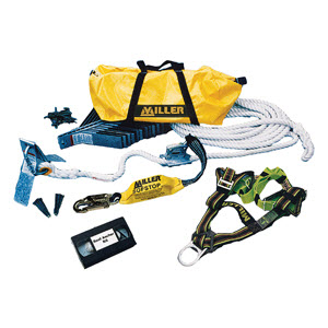 MILLER RA20-50/50FT Premium Roof Anchor Kit: 50\' Lifeline