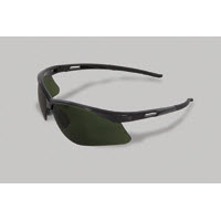 Radnor RAD64051526 IR Series Eyewear: Black Frame Green Shade 5 Polycarbonate Anti-Scratch Lenses