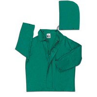 River City Rainwear Co 388JXL River City Rainwear X-Large Green Dominator .42 mm PVC And Polyester Flame Retardant Chemcial Resi