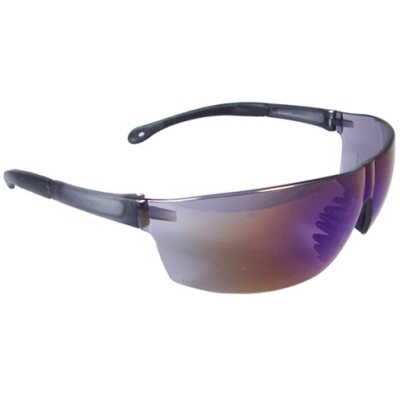 RADIANS RS1-70 Rad-Sequel Safety Glasses: Blue Mirror Lens Wraparound Frame