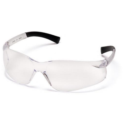 Pyramex S2510S Ztek Safety Glasses: Clear Lens Wraparound Frame