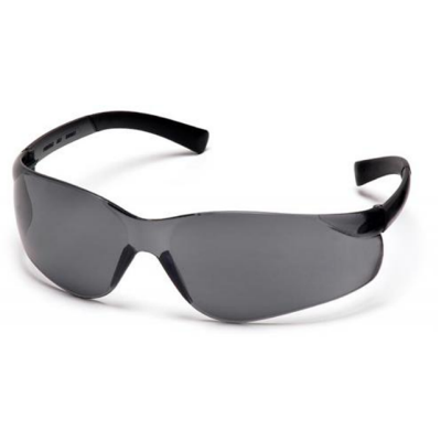 Pyramex S2520S Ztek Safety Glasses: Smoke Lens Wraparound Frame