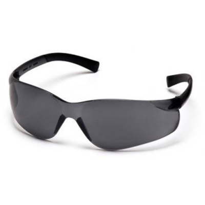 Pyramex S2520SN Mini Ztek Safety Glasses: Gray/Smoke Lens Wraparound Frame