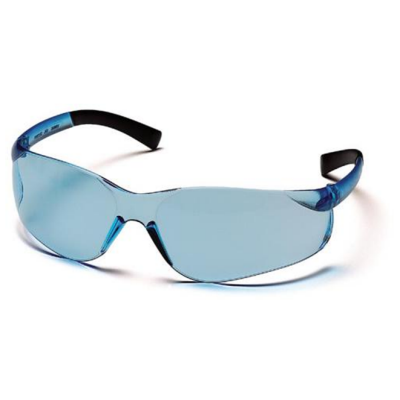 Pyramex S2560S ZTek Safety Glasses: Infinity Light Blue Lens Wraparound Frame