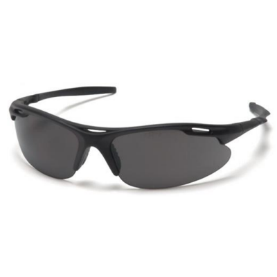 Pyramex SB4520D Avante Safety Glasses: Smoke/Gray Lenses Black Frame