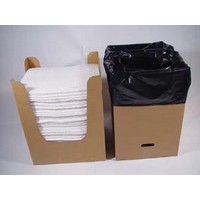 Brady USA OP150DND Brady SPC DnD Dispense-n-Dispose System With 15" X 19" Oil Sorbent Pad