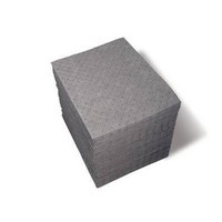 Brady USA UXT200 Brady SPC UXT Universal Dark Gray "Xtra Tough" Light Sorbent Pad Dimpled & Perforated - 15" X 19" (200 Per Case