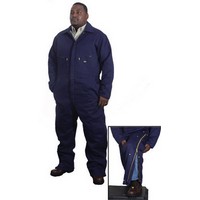 Stanco FRI681NB-L Stanco Safety Products Large Navy 9 Ounce Indura Proban Cotton Flame Retardant Deluxe Style Coveralls