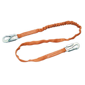 MILLER T5111/6FTAF Titan 6' Single-Leg Shock-Absorbing Lanyard: (2) 3/4" Snap Hooks