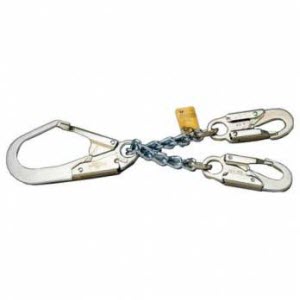 MILLER T8221 6 Link Rebar Chain Assembly Positioning Device: (1) 2 1/4" Rebar Hook (2) 3/4" Snap Hooks