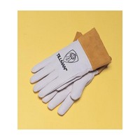 John Tillman & Co 1324L Tillman Large Top Grain Pearl Kidskin TIG Welders Gloves With Kevlar Stitching, Wing Thumb And 2\" Cuff (