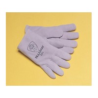 John Tillman & Co 25AM Tillman  Medium Pearl Gray Deerskin Standard Grade TIG Welders Glove With Kevlar Stitching, Straight Thum