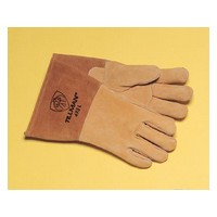 John Tillman & Co 495XL Tillman X-Large Brown 14" Reverse Grain Pigskin Cotton/Foam Lined Welders Gloves With Welted Fingers And