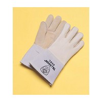 John Tillman & Co 650L Tillman Large Gray 14\" Top Grain Cowhide Cotton/Foam Lined Welders Gloves With Reinforced Straight Thumb,