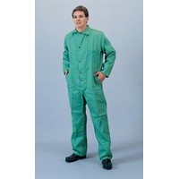 John Tillman & Co 6900M Tillman Medium Green 9 Ounce Westex Proban FR7A Cotton Flame Retardant Coveralls With Snap Front Closure