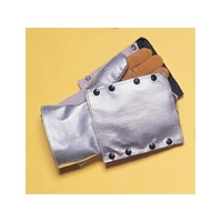 John Tillman & Co 820BHP Tillman Silver And Brown Leather And Aluminized Rayon Wool Lined Aluminized Welding Glove With Gauntlet