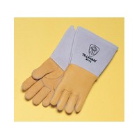 Tillman X-Large 14 Brown Reverse Grain Pigskin Cotton/Foam Premium Grade Stick Welders Gloves With Welted Finger And Kevlar Lock Stitching Carded 