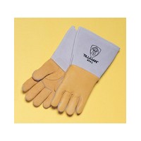 John Tillman & Co 850M Tillman Medium Gold 14\" Top Grain Elk Cotton/Foam Lined Welders Gloves With Straight Thumb, Stiff Cowhide