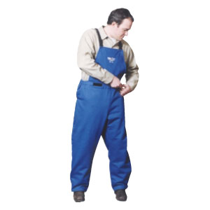 STANCO TT11670 TEMP TEST 11-cal 9 oz. Royal Blue Indura Ultrasoft Arc Welding Bib Overalls: HRC Level 2 Garment