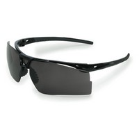 Honeywell S0501 Uvex Bayonet Safety Glasses With Black And Gray Frame And Gray Supra-Dura Hard Coat Anti-Scratch Lens