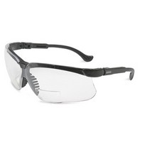Honeywell S3760 Uvex By Sperian Genesis Reading Magnifiers 1.0 Diopter Safety Glasses With Black Frame And Clear Polycarbonate U