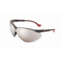 Honeywell S3308 Uvex By Sperian Genesis XC Safety Glasses With Black Frame And Silver Polycarbonate Ultra-dura Anti-Scratch Hard