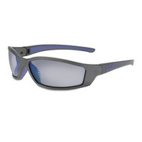 Honeywell SX0403 Uvex By Sperian SolarPro Safety Glasses With Gray And Blue Frame And Silver Polycarbonate Supra-Dura Anti-Scrat