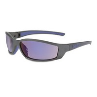Honeywell SX0404 Uvex By Sperian SolarPro Safety Glasses With Gray And Blue Frame And Blue Polycarbonate Supra-Dura Anti-Scratch