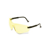 Honeywell S4502X Uvex By Sperian Falcon Safety Glasses With Black Frame And Amber Polycarbonate Uvextreme Anti-Fog Lens