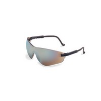 Honeywell S4503 Uvex By Sperian Falcon Safety Glasses With Black Frame And Gold Polycarbonate Ultra-dura Anti-Scratch Hard Coat