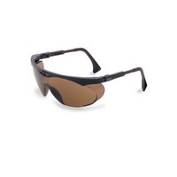 Honeywell S1901 Uvex By Sperian Skyper Safety Glasses With Black Frame And Espresso Polycarbonate Ultra-dura Anti-Scratch Hard C