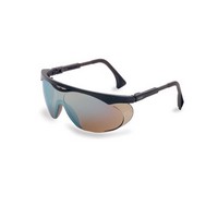 Honeywell S1903 Uvex By Sperian Skyper Safety Glasses With Black Frame And Gold Polycarbonate Ultra-dura Anti-Scratch Hard Coat