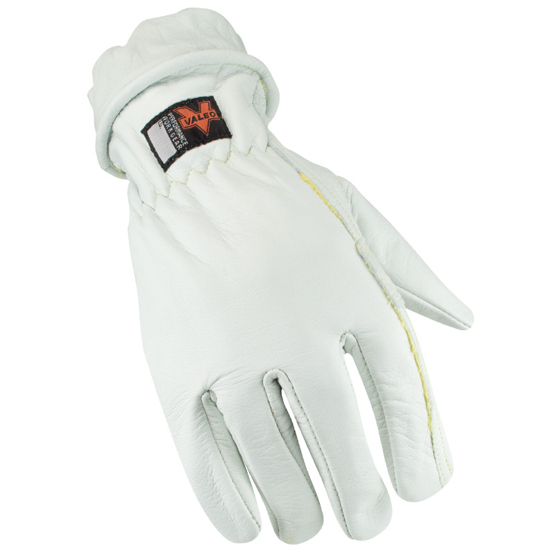 Leather Work Gloves VALEO VI4888 V620 Large Leather Kevlar Lined