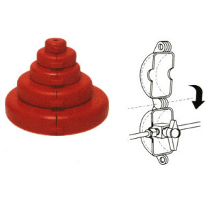 NORTH VS02 V-Safe Wheel Valve Lockout Cover 1\" to 2 1/2\"