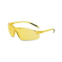 Honeywell A702 Sperian A700 Series Safety Glasses With Amber Frame And Amber Polycarbonate Anti-Scratch Hard Coat Lens