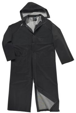 West Chester 4160BFR 35mm PVC Polyester 60" Fire Retardant Black Rider Coat